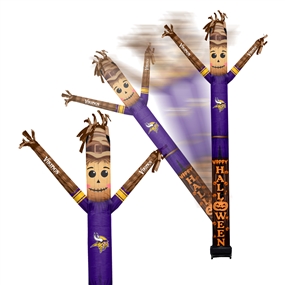 Minnesota Vikings Inflatable Crazy Halloween Scarecrow Sports Fan  8 ft Tall 