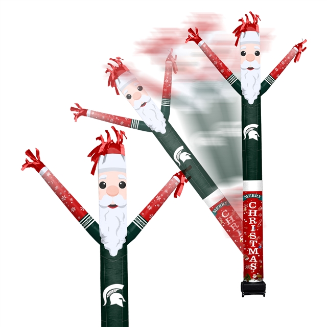 Michigan State Spartans Inflatable Crazy Christmas Santa Sports Fan 8 ft Tall 