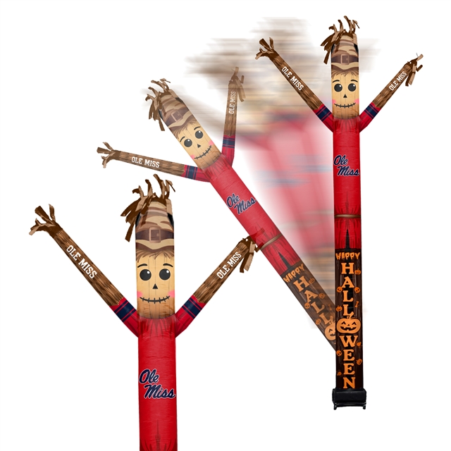 Mississippi Ole Miss Inflatable Crazy Halloween Scarecrow Sports Fan 8 ft Tall 