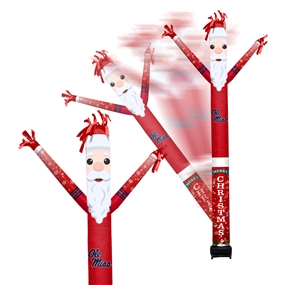 Mississippi Ole Miss Inflatable Crazy Christmas Santa Sports Fan 8 ft Tall 