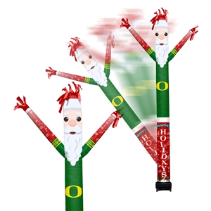 Oregon Ducks Inflatable Crazy Christmas Santa Sports Fan 8 ft Tall 