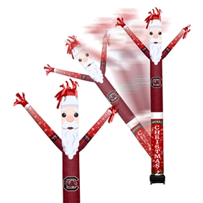 South Carolina Gamecocks Inflatable Crazy Christmas Santa Sports Fan 8 ft Tall 