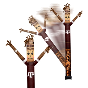  Texas A&M Inflatable Crazy Halloween Scarecrow Sports Fan 8 ft Tall 