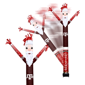 Texas A&M Inflatable Crazy Christmas Santa Sports Fan 8 ft Tall 