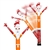 Tennessee Volunteers Inflatable Crazy Christmas Santa Sports Fan  8 ft Tall 