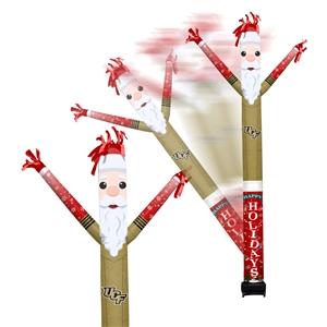 Central Florida Knights Inflatable Crazy Christmas Santa Sports Fan 8 ft Tall 