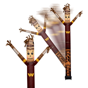 Washington Commanders Inflatable Crazy Halloween Scarecrow Sports Fan  8 ft Tall 