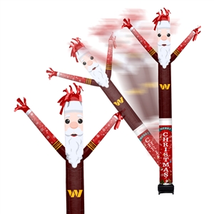 Washington Commanders Inflatable Crazy Christmas Santa Sports Fan  8 ft Tall 