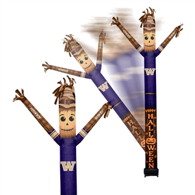  Washington Huskies Inflatable Crazy Halloween Scarecrow Sports Fan 8 ft Tall 