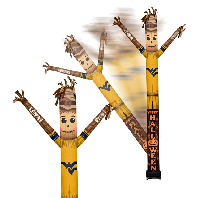  West Virginia Mountaineers Inflatable Crazy Halloween Scarecrow Sports Fan 8 ft Tall 