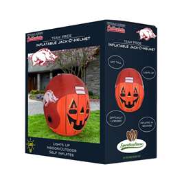 Arkansas Razorbacks Inflatable Jack-O'-Helmet Halloween Yard Decoration  