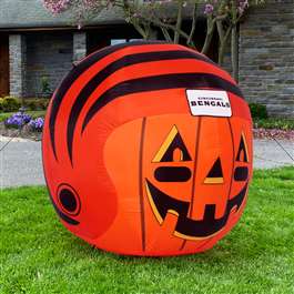 Cincinnati Bengals Inflatable Jack-O'-Helmet Halloween Yard Decoration  