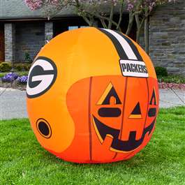 Green Bay Packers Inflatable Jack-O'-Helmet Halloween Yard Decoration  