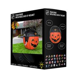 Chicago Hockey Blackhawks Inflatable Jack-O'-Helmet Halloween Yard Decoration  