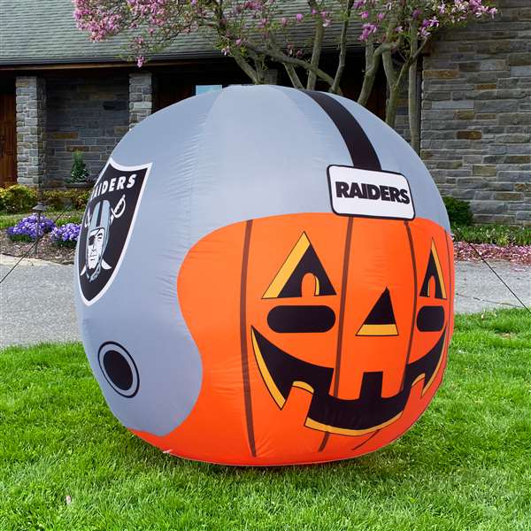 Las Vegas Raiders Inflatable Jack-O'-Helmet Halloween Yard Decoration  