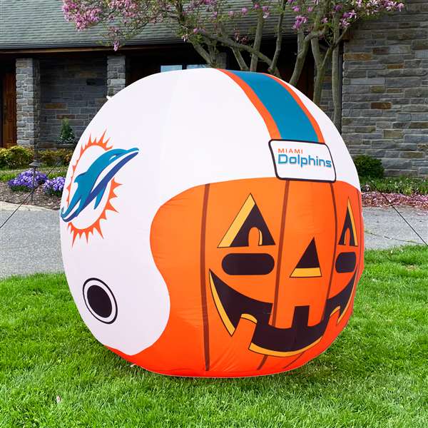 Miami Dolphins Inflatable Jack-O'-Helmet Halloween Yard Decoration  