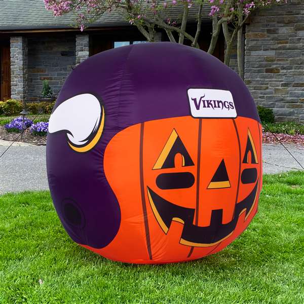 Minnesota Vikings Inflatable Jack-O'-Helmet Halloween Yard Decoration  