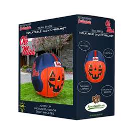 Mississippi Ole Miss Rebels Inflatable Jack-O'-Helmet Halloween Yard Decoration  