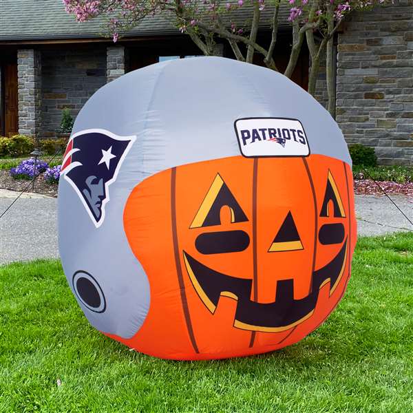 New England Patriots Inflatable Jack-O'-Helmet Halloween Yard Decoration  