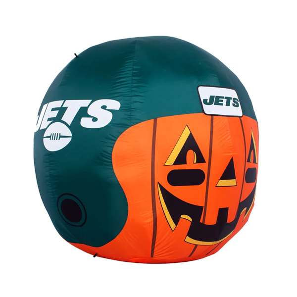 New York Jets Inflatable Jack-O'-Helmet Halloween Yard Decoration  