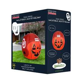 Oklahoma Sooners Inflatable Jack-O'-Helmet Halloween Yard Decoration  