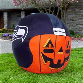 Seattle Seahawks Inflatable Jack-O'-Helmet Halloween Yard Decoration  