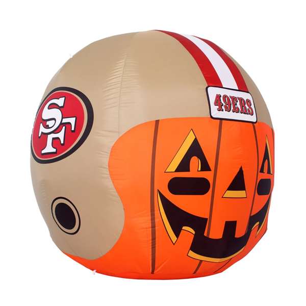 San Francisco 49ers Inflatable Jack-O'-Helmet Halloween Yard Decoration