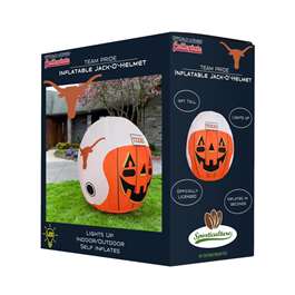 Texas Longhorns Inflatable Jack-O'-Helmet Halloween Yard Decoration