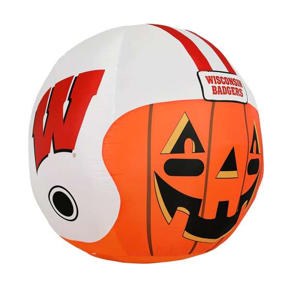 Wisconsin Badgers Inflatable Jack-O'-Helmet Halloween Yard Decoration  