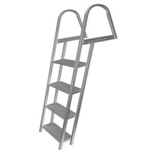 JIF Marine 4-Step Ladder Aluminum w/Mounting Hardware Boat - Dock Ladder