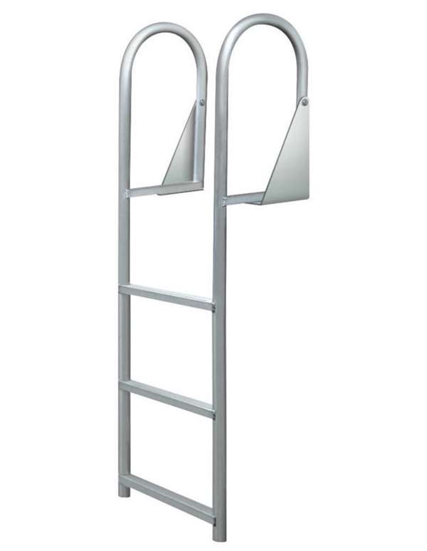 JIF Marine 3-Step Standard Ladder Aluminum Boat - Dock Ladder