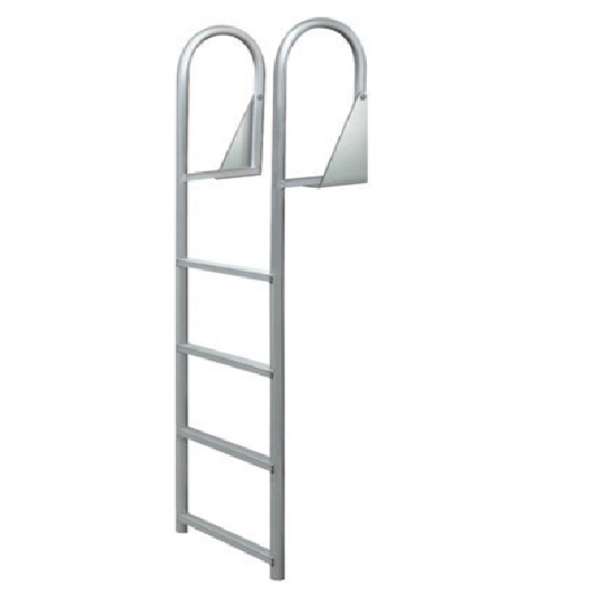 JIF Marine 4-Step Standard Ladder Aluminum Boat - Dock Ladder