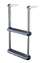 JIF Marine 2-Step Stainless 316 Telescoping Drop Ladder Over Platform Boat - Dock Ladder