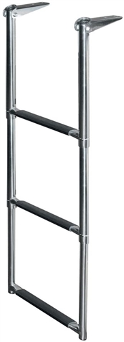 JIF Marine 3-Step Slide Mount Ladder Stainless 316 Boat - Dock Ladder