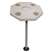 JIF Marine Octagonal Ivory Table Kit w/Recessed Flush Mount Boat - Dock Table   