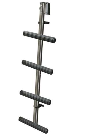 JIF Marine 4-Stp Dive Ladder 1.25" Stainless 316 Tube w/Mounting Bracket Boat - Dock Table   