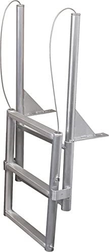 JIF Marine 4-Step Dock Lift Ladder Aluminum Boat - Dock Table