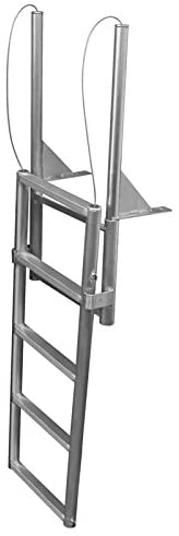 JIF Marine 7-Wide Step Dock Lift Ladder Aluminum Boat - Dock Table