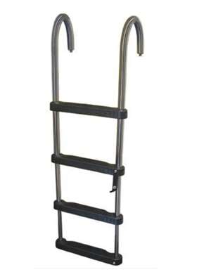 JIF Marine 4-Step Stainless 316 Telescoping Ladder Boat - Dock Table