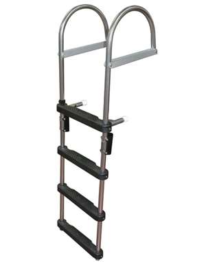 JIF Marine 4-Step Pontoon Transom Boarding Ladder Boat - Dock Table