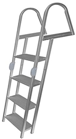 JIF Marine 7-Step Folding Ladder Aluminum w/Mounting Hardware Boat - Dock Table   