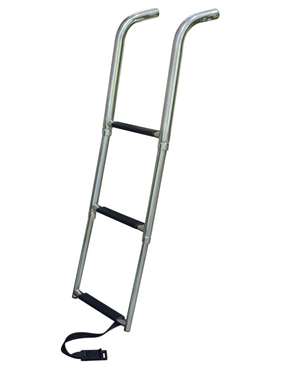 JIF Marine 3-Step Stainless 316 Telescoping Drop Ladder Under Platform Boat - Dock Table