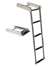 JIF Marine 4-Step Under Platform Sliding Ladder SS 316 Spring-Loaded Latch Boat - Dock Table