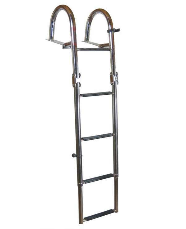 JIF Marine 4-Step Pontoon Telescoping Ladder Stainless 316 Boat - Dock Table