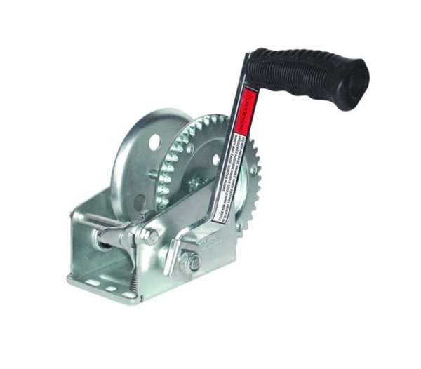 JIF Marine 1000lb/450kg Trailer Winch 1-Piece Solid Gear / Winch & Strap