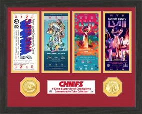 Kansas City Chiefs Super Bowl Ticket Collection Bronze Coin Photo Mint   