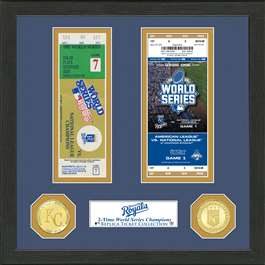 Kansas City Royals World Series Ticket Collection  