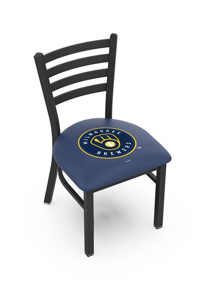 Milwaukee Brewers 18" Chair with Black Wrinkle Finish  