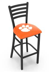 Clemson 25" Stationary Counter Stool with Black Wrinkle Finish    