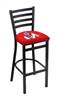 Fresno State 25" Stationary Counter Stool with Black Wrinkle Finish    